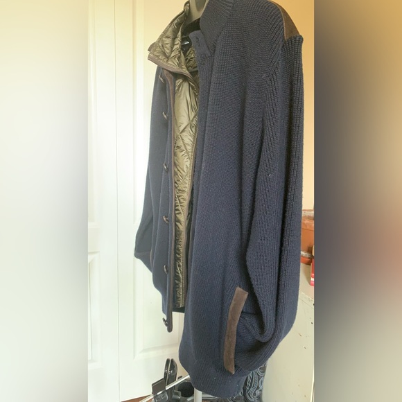 Paul & Shark Yachting Wool / Goatskin Sweater Size L NWT - Picture 3 of 15